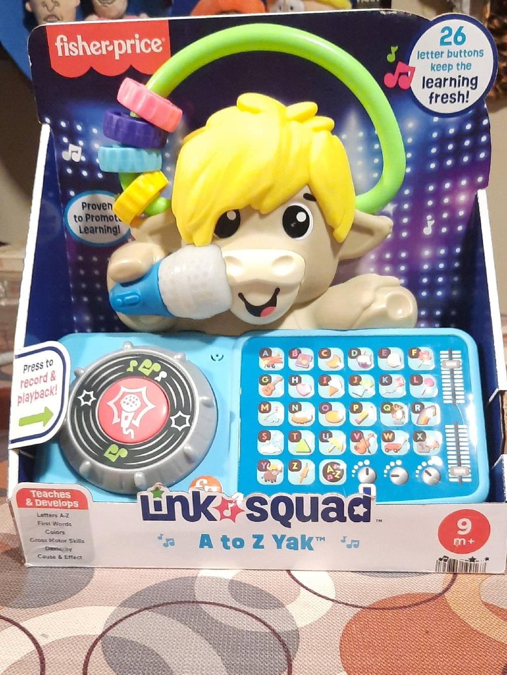 Fisher-Price Link Squad A to Z Yak Learning Toy NIB 9 Months And Up